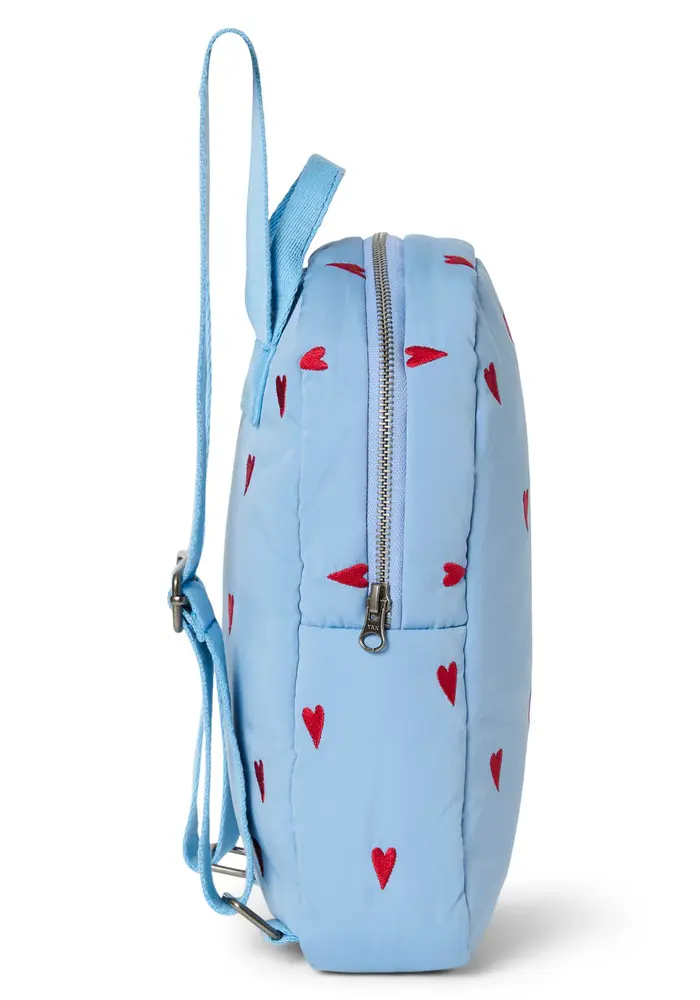 Studio Noos Light Blue Hearts Puffy Mini Rugzak