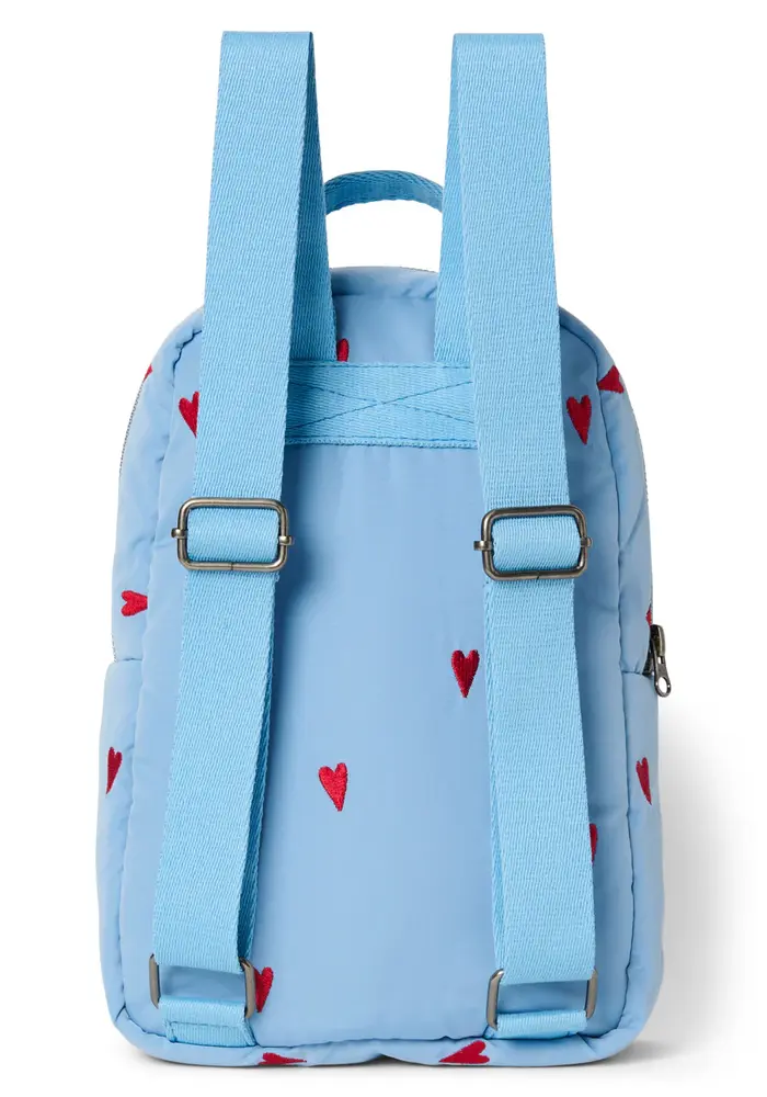 Studio Noos Light Blue Hearts Puffy Mini Rugzak