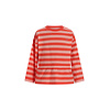The New Chapter T-shirt Loua Red Pink Stripes