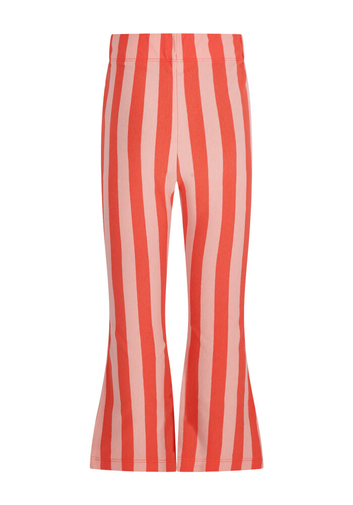 The New Chapter flared pants Nena Red Pink Stripes
