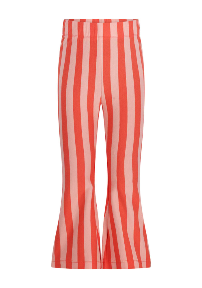 The New Chapter flared pants Nena Red Pink Stripes