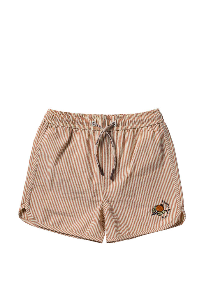 Salted Stories Seersucker | Swim Shorts Bombay Brown