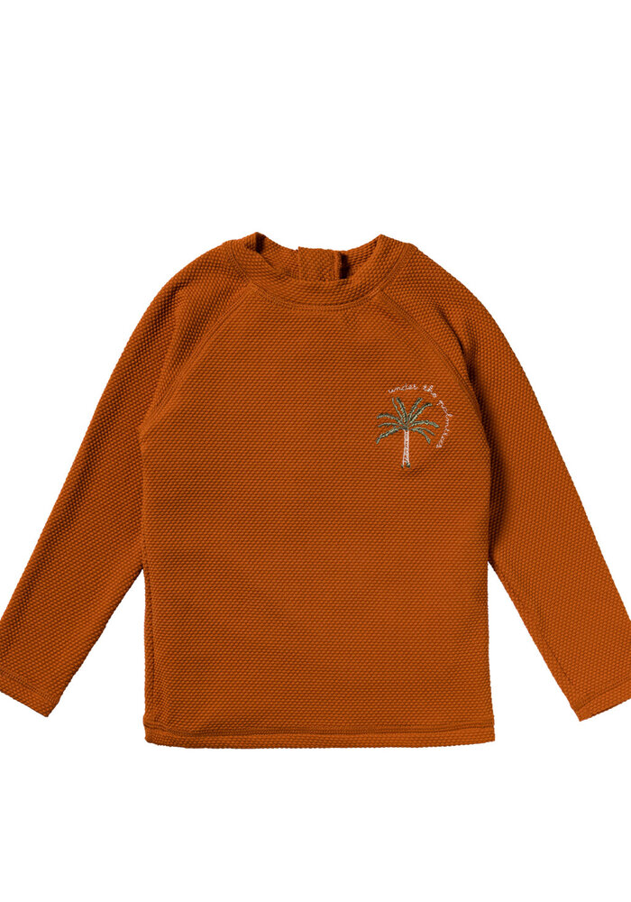 Salted Stories Solid | Swim Longsleeve Bombay Brown