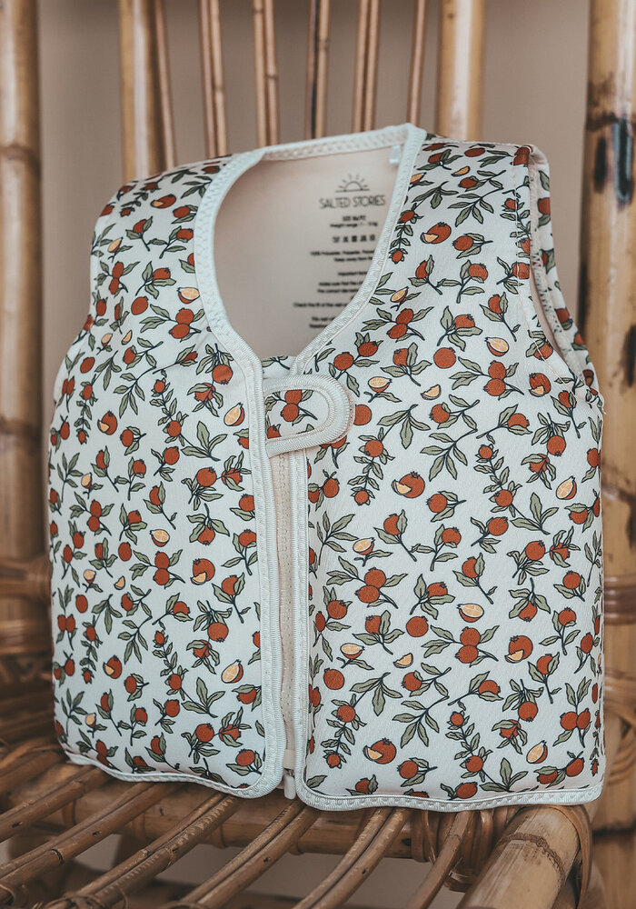 Salted Stories Pommegranate | Floating Vest White Swan
