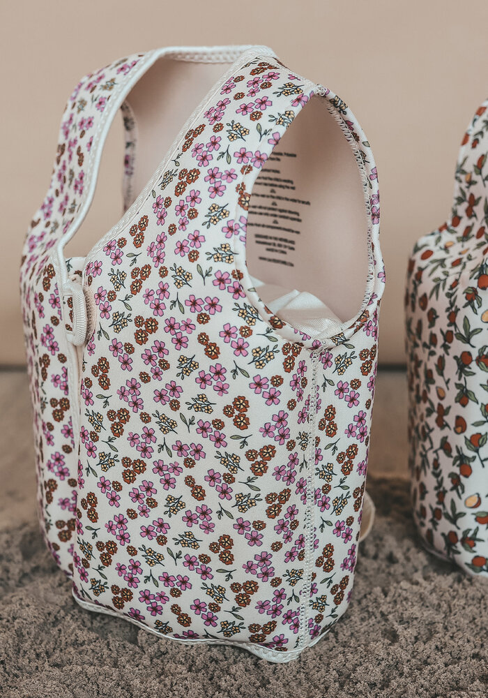 Salted Stories Sparkly Flowers | Floating Vest White Swan