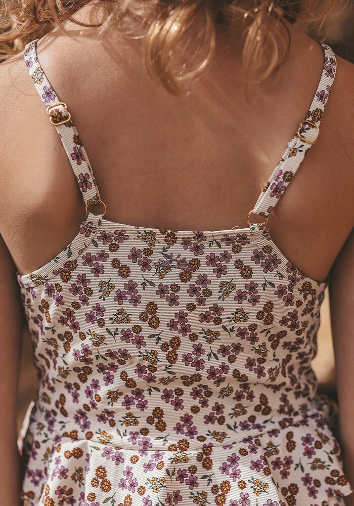 Salted Stories Sparkly Flower | Swimsuit White Swan