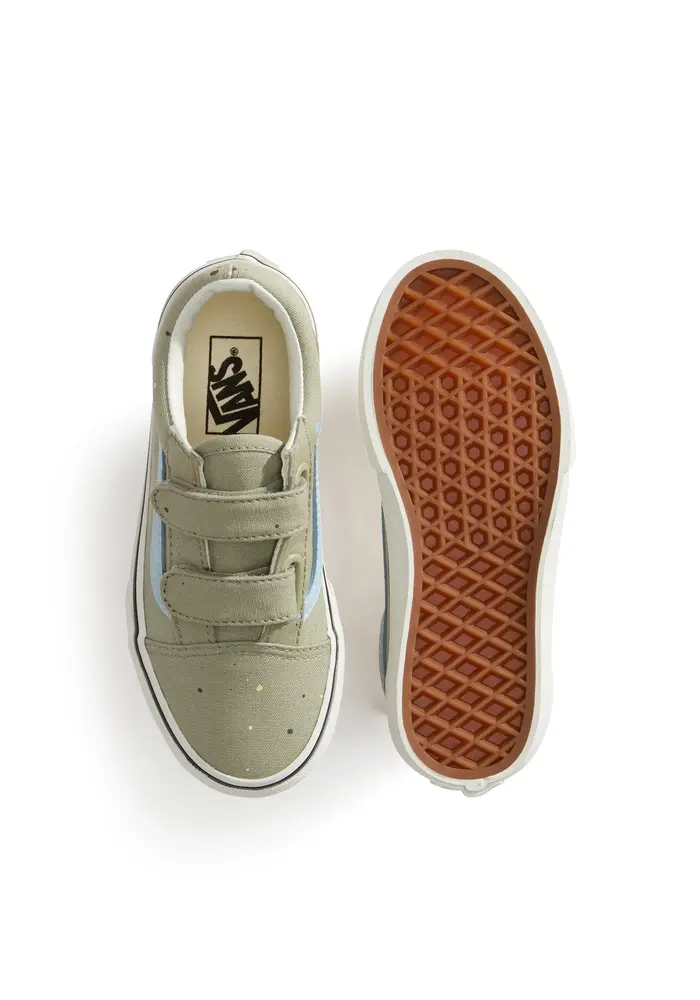 Vans Old Skool V PAINT SPLATTER Soft Sage
