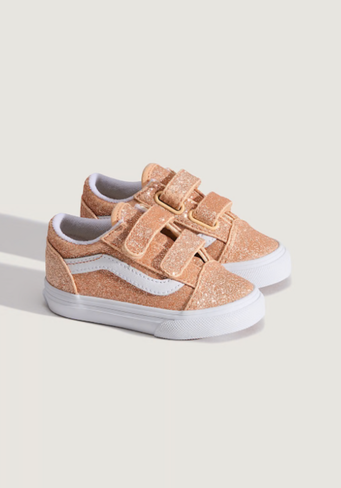 Vans Old Skool V GLITTER Apricot Glow