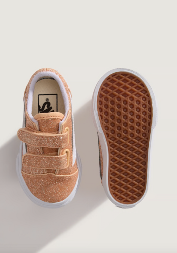 Vans Old Skool V GLITTER Apricot Glow