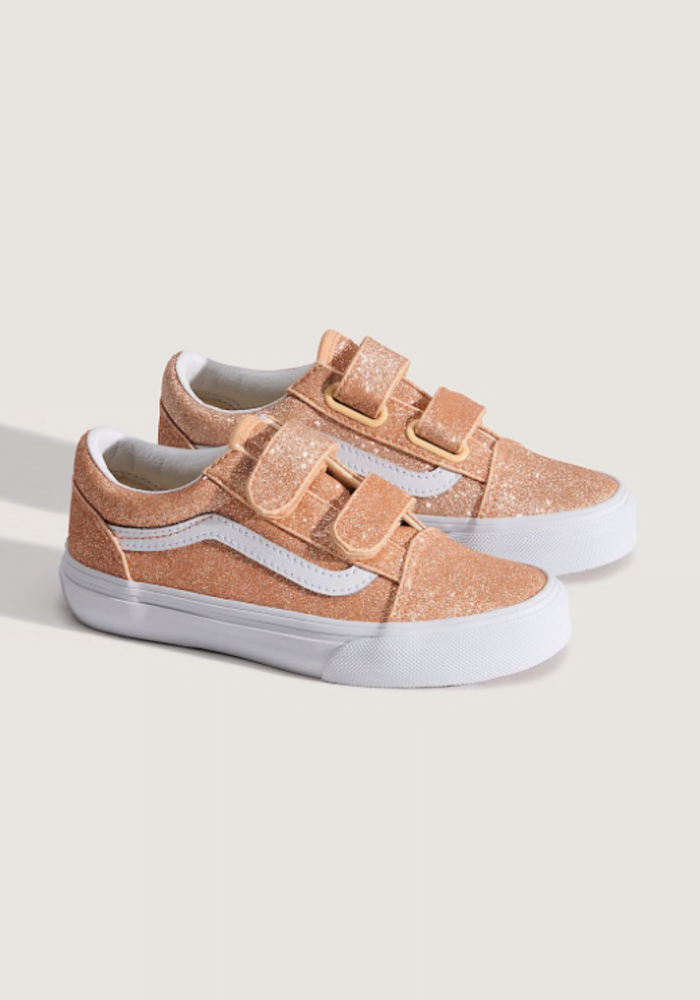 Vans Old Skool V GLITTER Apricot Glow