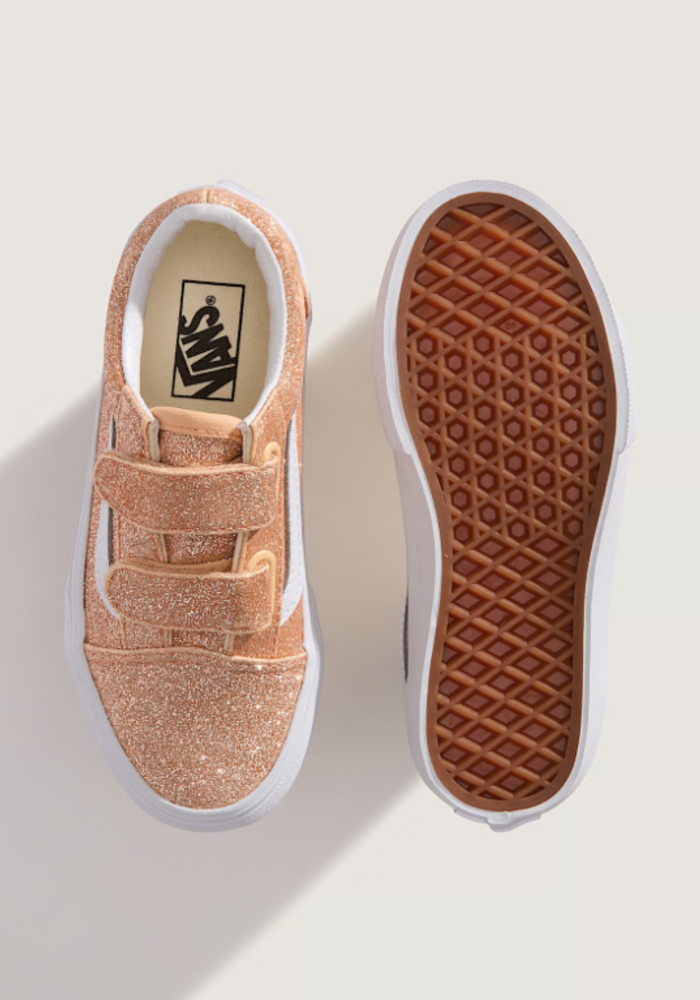 Vans Old Skool V GLITTER Apricot Glow