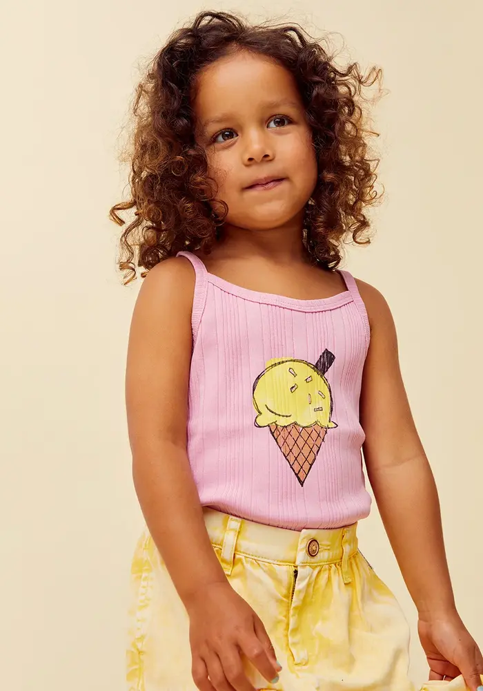 Sproet & Sprout Girls spaghetti top ice cream
