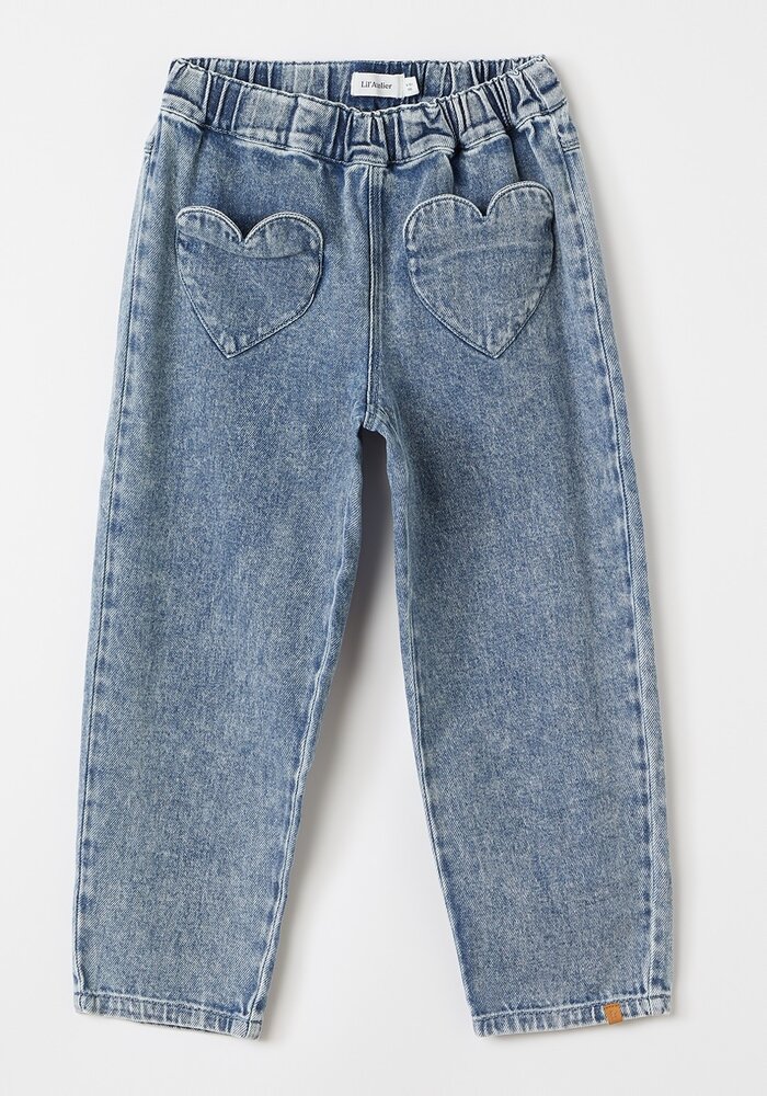 Lil' Atelier NMFLULIA LOOSE DNM JEANS 4017-LO S LIL Medium Blue Denim