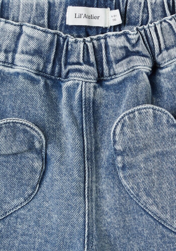 Lil' Atelier NMFLULIA LOOSE DNM JEANS 4017-LO S LIL Medium Blue Denim