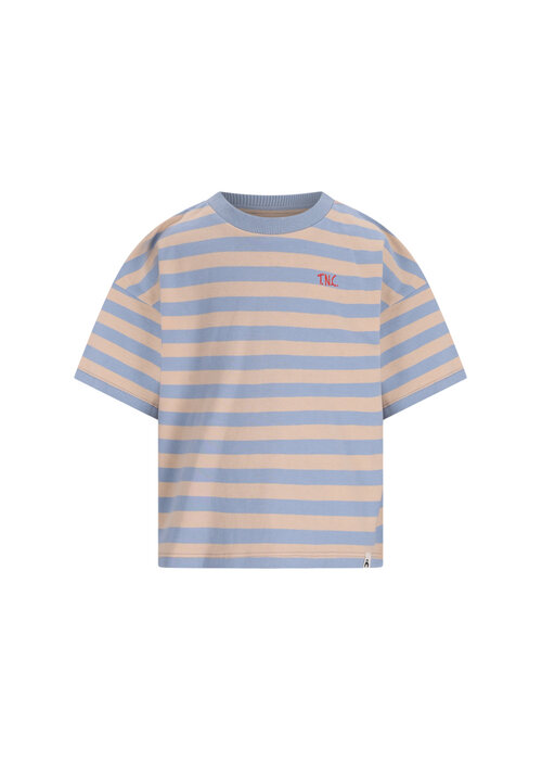 The New Chapter The New Chapter T-shirt Bo Blue Beige Stripes