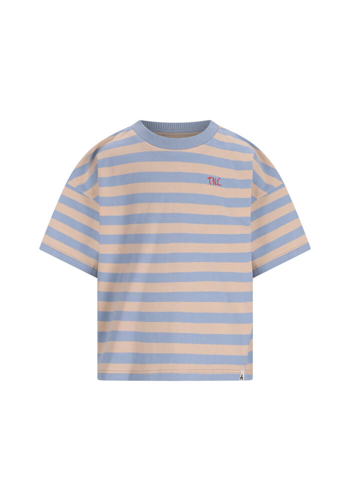 The New Chapter T-shirt Bo Blue Beige Stripes