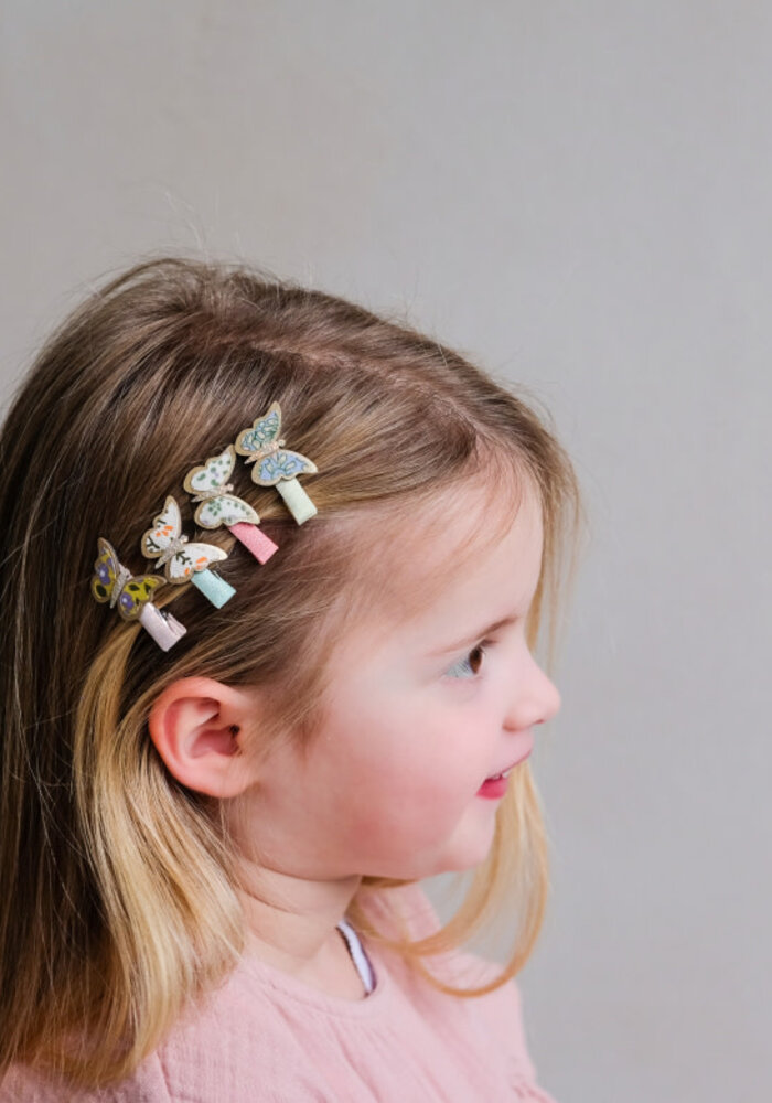 Mimi & Lula Floral butterfly mini clips