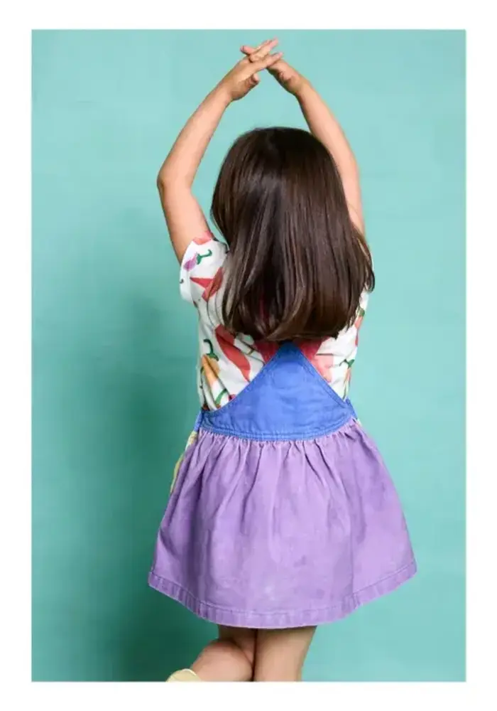 Favorite People MOZZERELLA SKIRT OVERALLS COLOR BLOCK