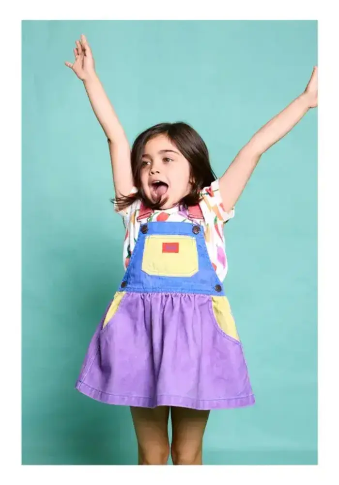 Favorite People MOZZERELLA SKIRT OVERALLS COLOR BLOCK