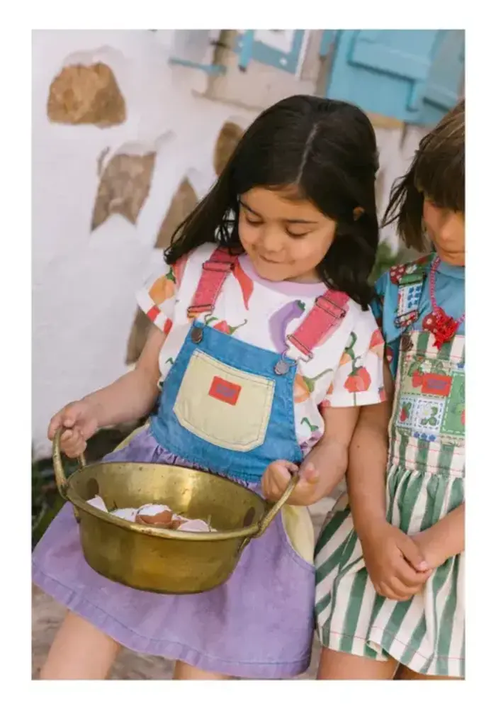 Favorite People MOZZERELLA SKIRT OVERALLS COLOR BLOCK