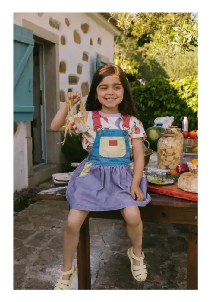 Favorite People MOZZERELLA SKIRT OVERALLS COLOR BLOCK