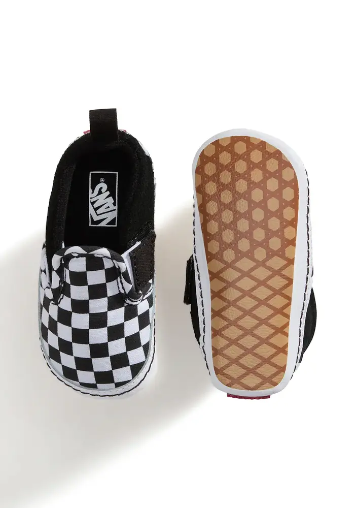 Vans IN Slip-On V Crib (Checker) Black/TrueWhite