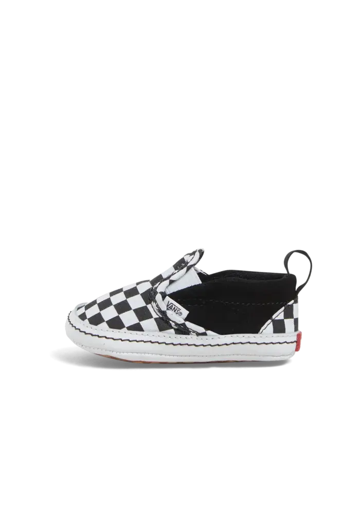 Vans IN Slip-On V Crib (Checker) Black/TrueWhite