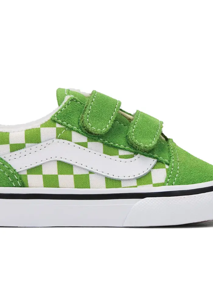 Vans Old Skool V COLOR THEORY CHECKERBOARD Lime Burst