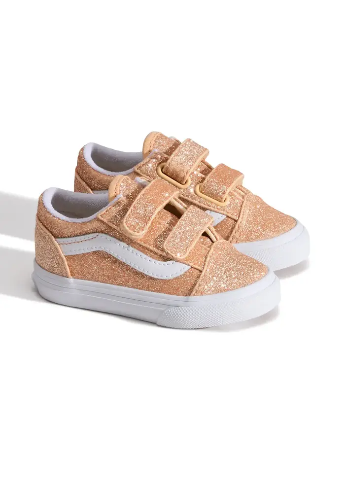 Vans Old Skool V GLITTER Apricot Glow
