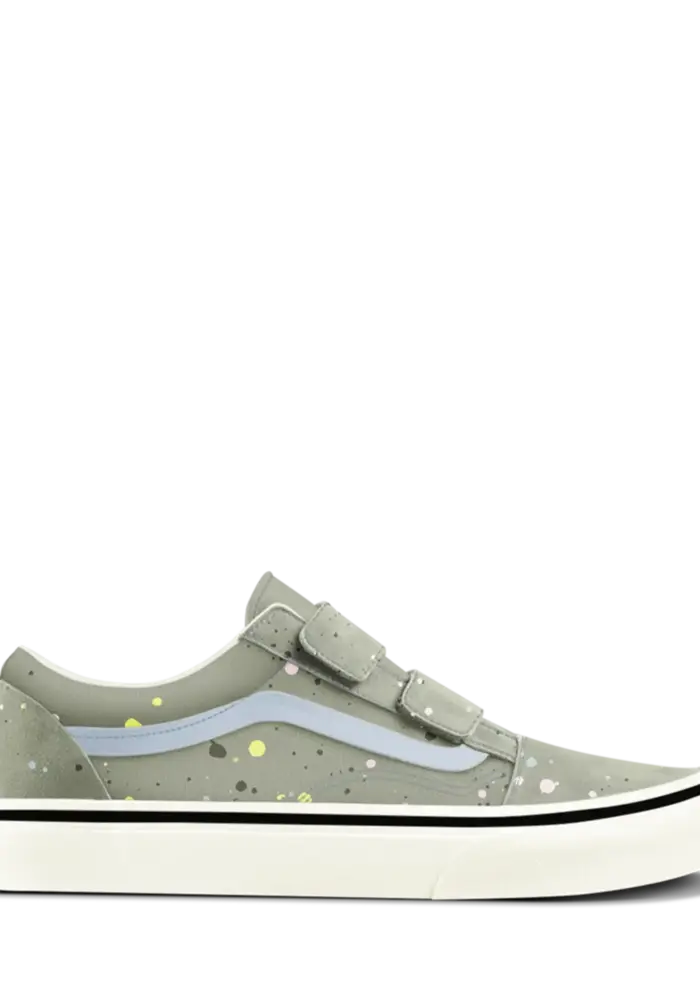 Vans Old Skool V PAINT SPLATTER Soft Sage
