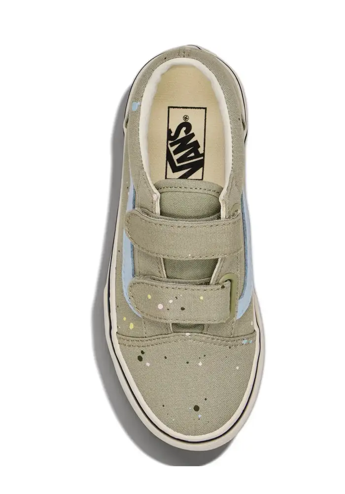 Vans Old Skool V PAINT SPLATTER Soft Sage