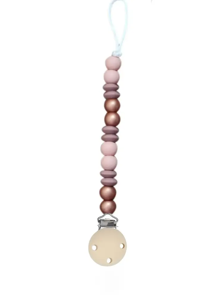 Chewies & More Speenkoord - Sparkle - Clip - Rose Gold