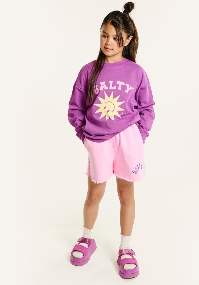 Salty Stitch - Salty Sun skater tee - Purple
