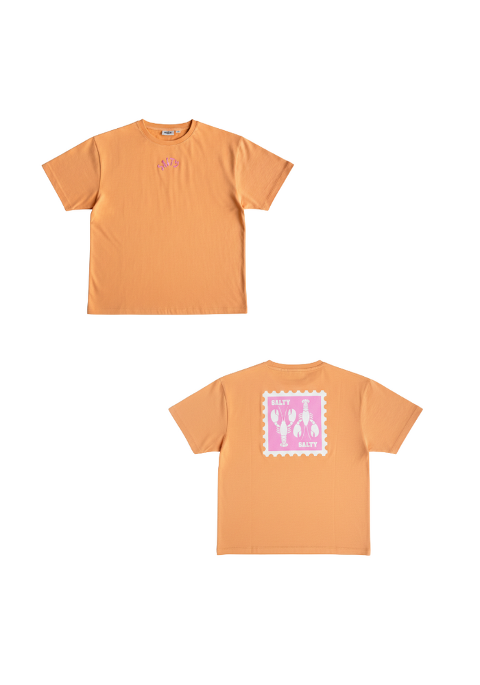 Salty Stitch - Salty Lobster tee - Apricot