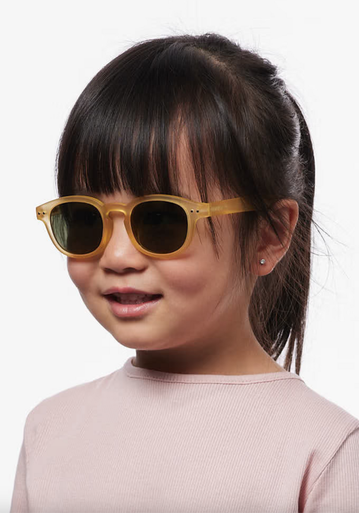 IZIPIZI KIDS 3/5 #c Yellow Honey | Green Glasses