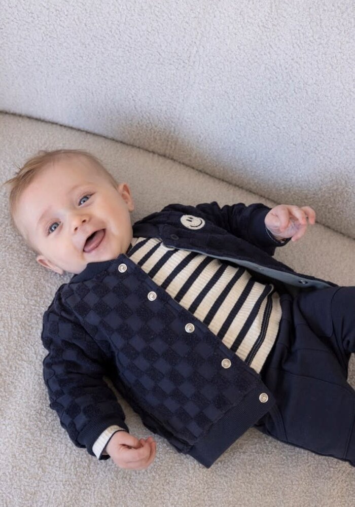 Feetje Omkeerbaar vestje - Let's Go! Petrol