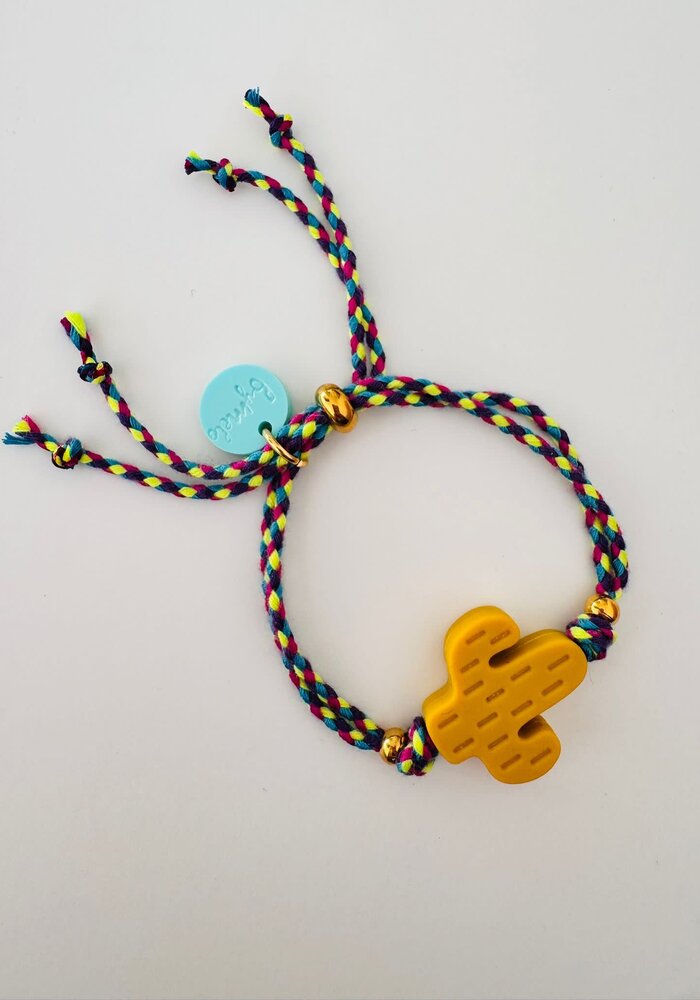 ByMelo Armbandje Cactus okergeel