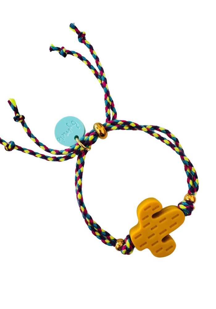 ByMelo Armbandje Cactus okergeel