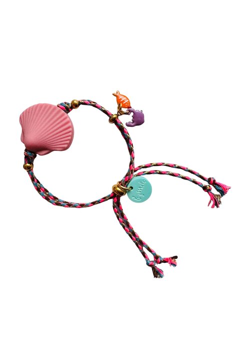 ByMelo ByMelo Armbandje Schelp roze