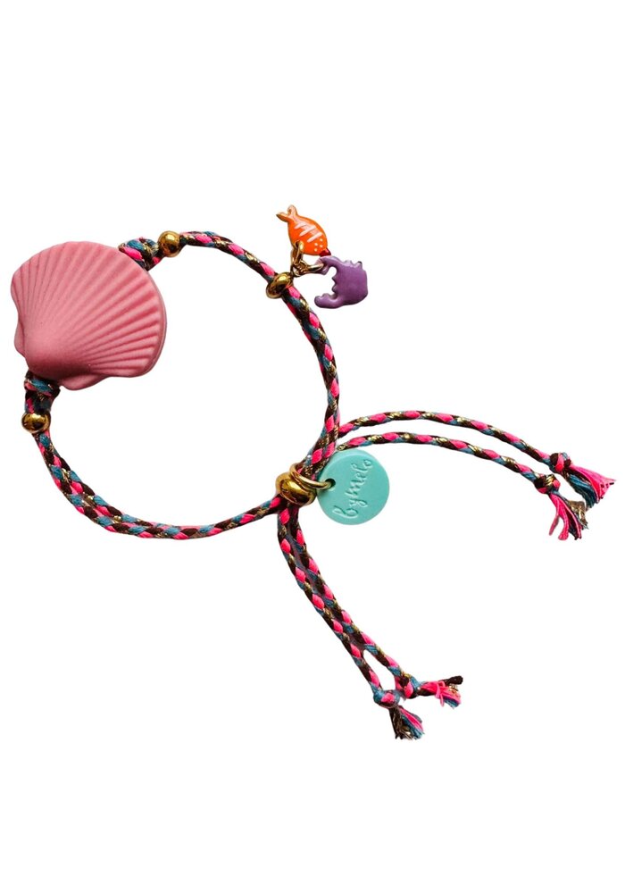 ByMelo Armbandje Schelp roze