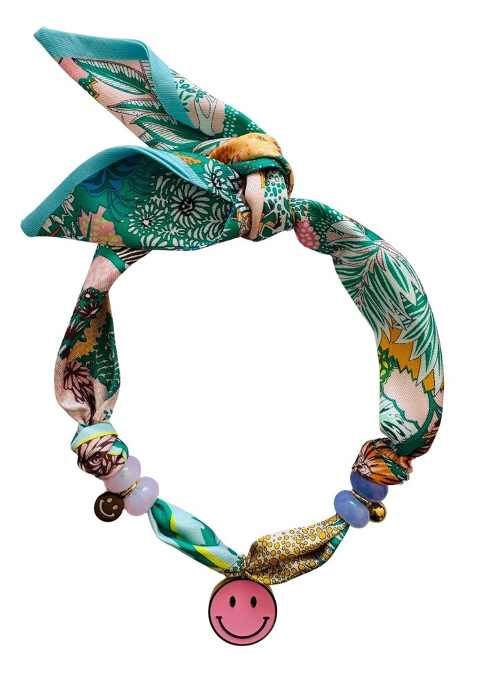ByMelo Bandana ketting Smiley