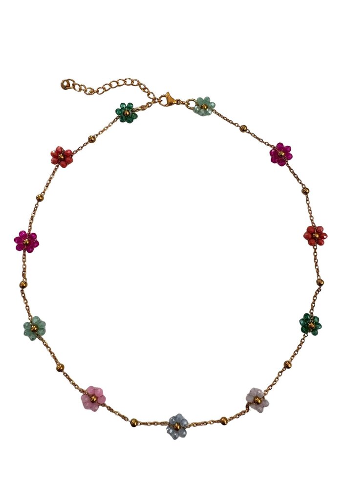 ByMelo Ketting flower multicolor