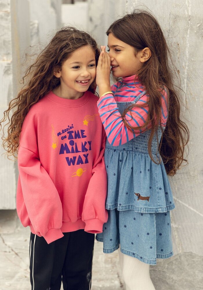 Mini Rodini The milky way sp sweatshirt Pink
