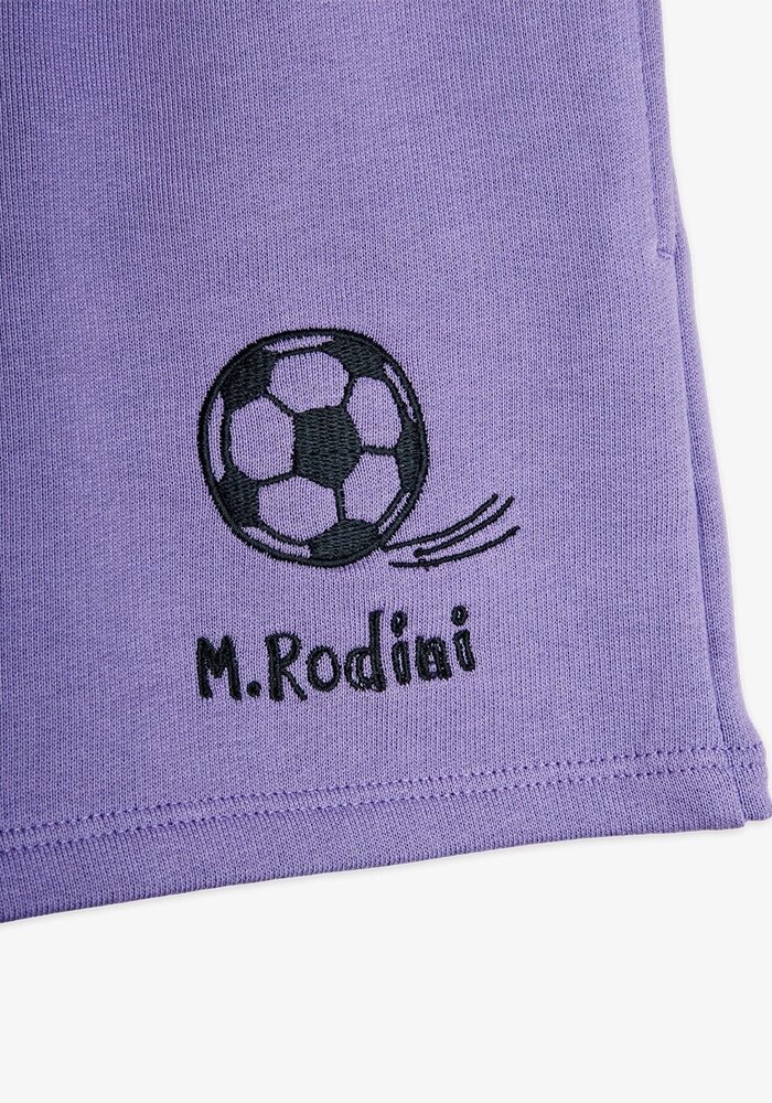 Mini Rodini Football emb sweatshorts Purple