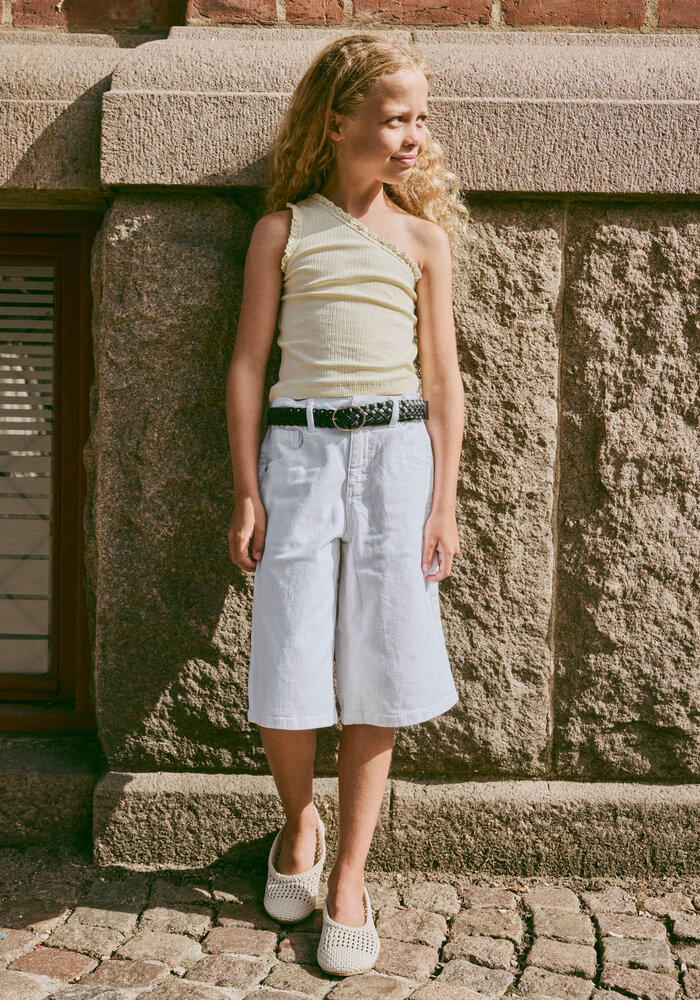 name it NKFJABINA ONESHOULDER SHORT TOP Pear Sorbet