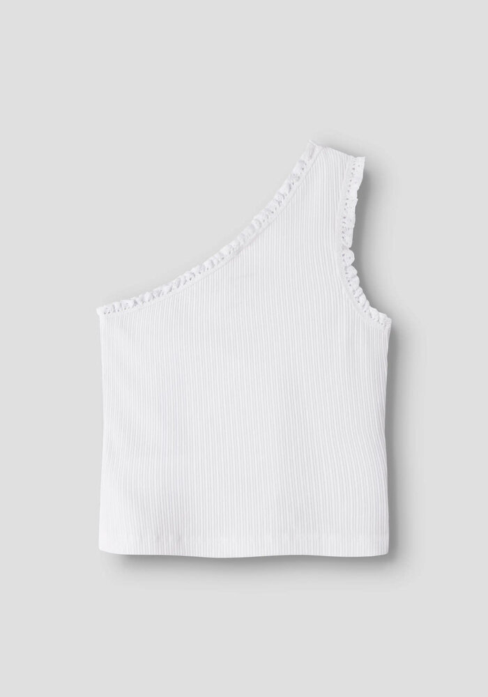 name it NKFJABINA ONESHOULDER SHORT TOP Bright White