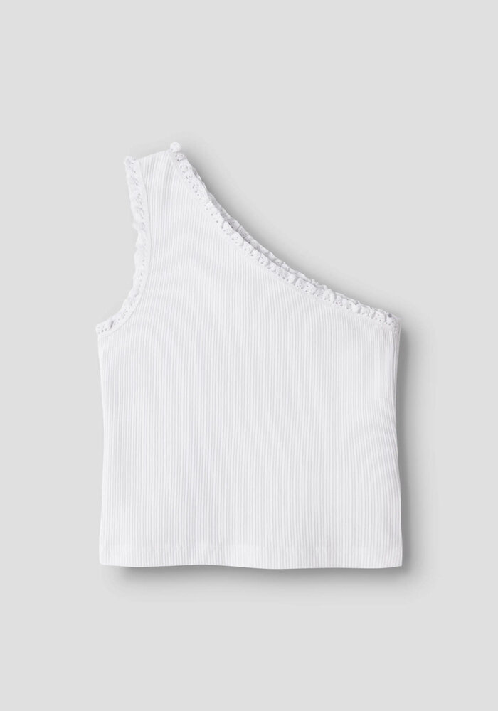 name it NKFJABINA ONESHOULDER SHORT TOP Bright White