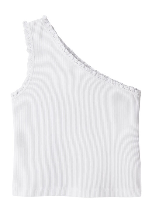 Name it name it NKFJABINA ONESHOULDER SHORT TOP Bright White