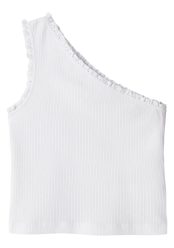 name it NKFJABINA ONESHOULDER SHORT TOP Bright White