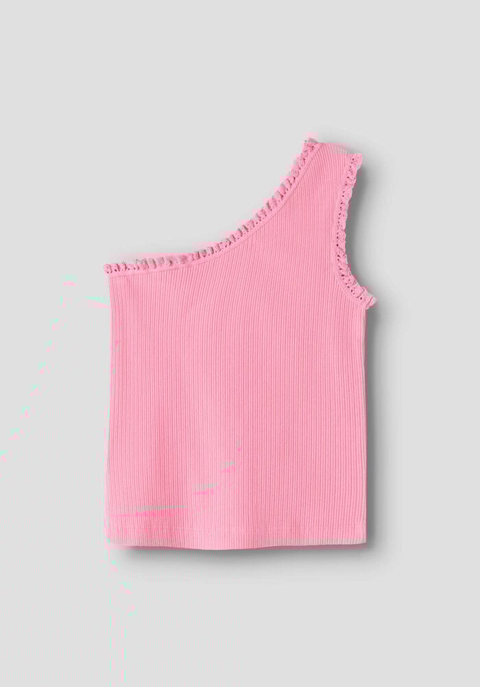 name it NKFJABINA ONESHOULDER SHORT TOP Pink Drink